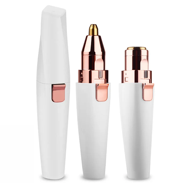 Hot Sales 2 in 1 Portable Mini Shaver Painless Epilator for Women Rechargeable Hair Removal Razor Electric Eyebrow Trimmer