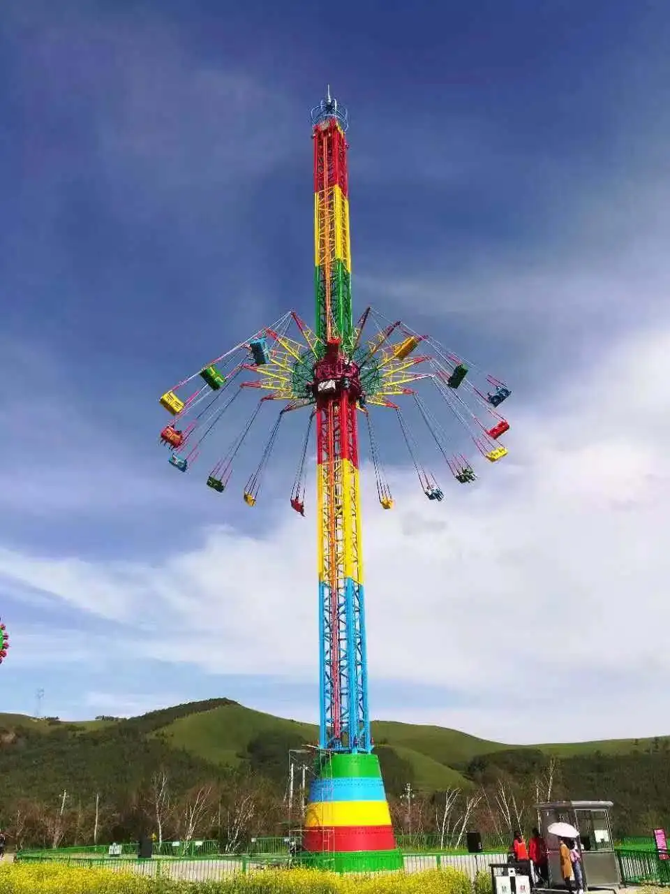 Attraction playground amusement park equipment swing flying chair rides flying tower