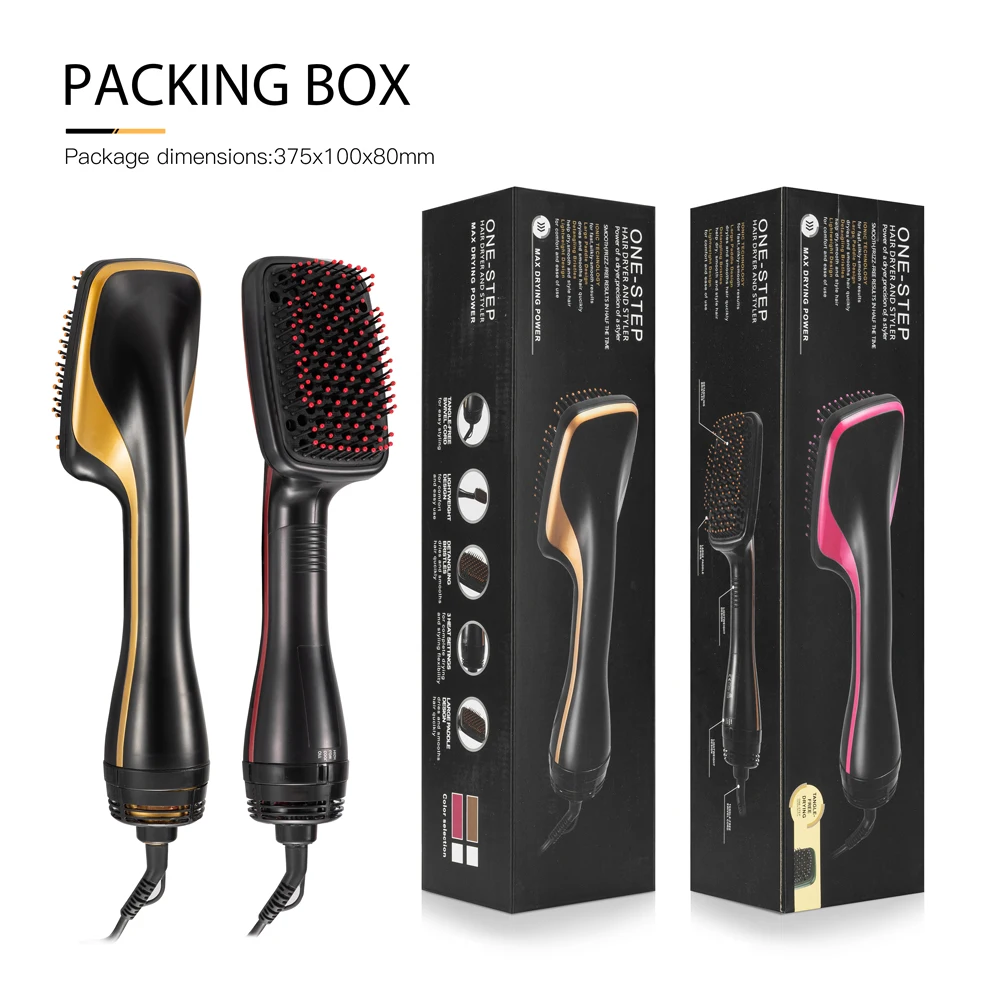 Один шаг фен для волос и вольюмайзер горячий воздух кисть 3-в-1 стайлер с
