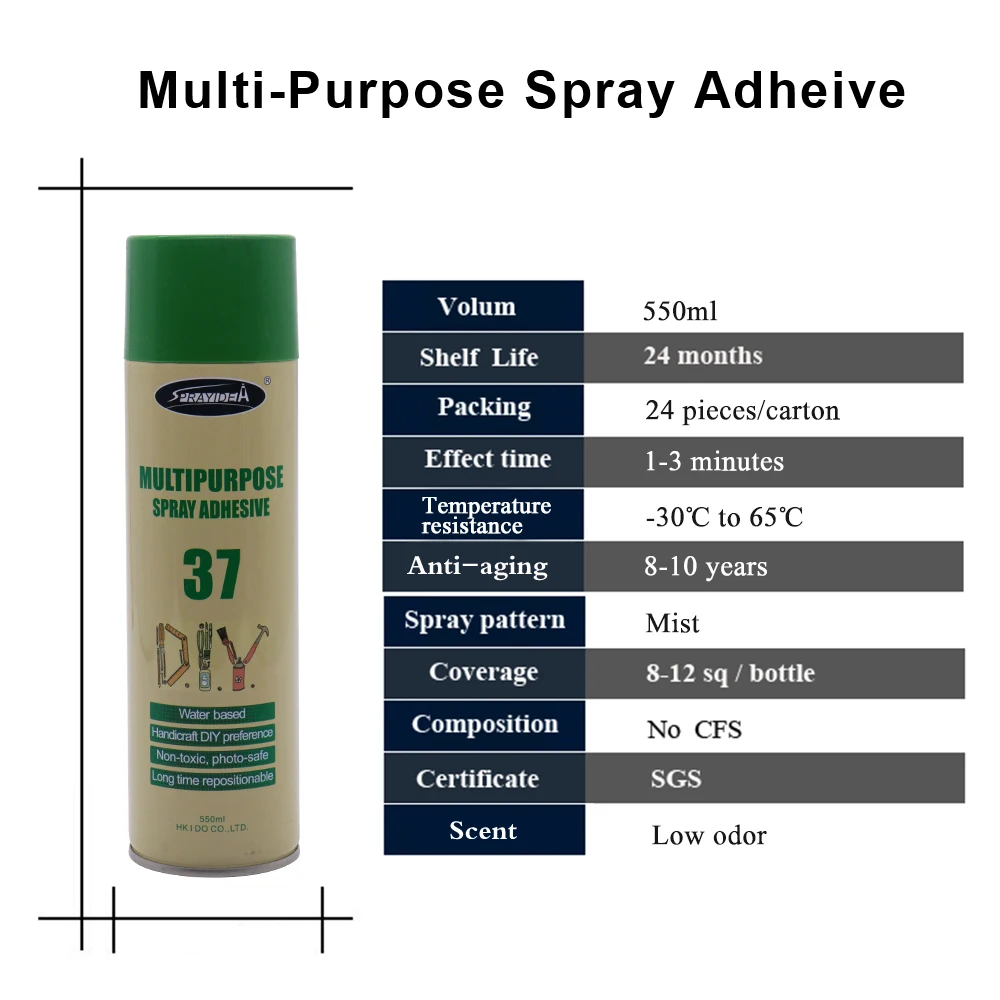 Sprayidea 37 fiberglass carbon fiber fabric adhesive glue for composite material