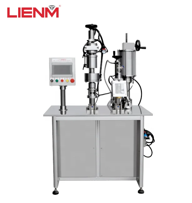 Semi-auto BOV Aerosol Can Filler /Body Spray Maker/Deodorant /Insecticide Filling Sealing Machine