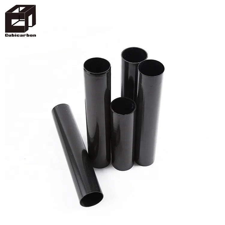 FRP fiberglass tube 3K glossy fiber glass carbon fiber composite tubes
