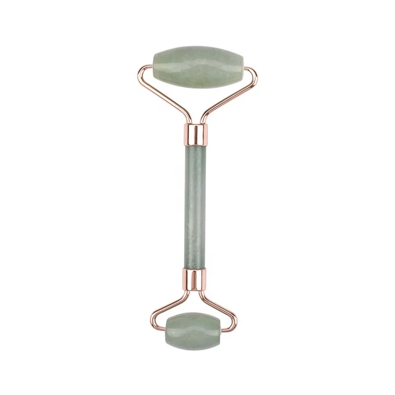 Mushang Wholesale Jade Face Massager Rouleau Jade Facial Massage Tool Green Aventurine Jade Roller