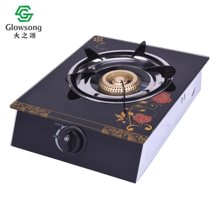 
Promotional Top Quality Top Table Tempered Glass Gas Stove 