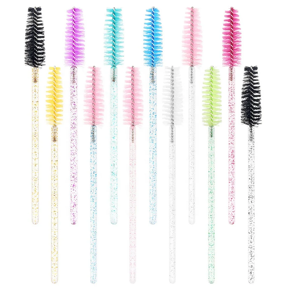 Disposable Crystal Spoolies Brush Applicator Diamond Eye Lash Brushes Eyelash Extension Makeup Tools Mascara Wands