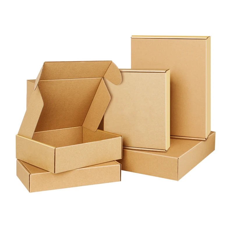 Custom Logo Packaging Large Cardboard Carton Mailer Box Baby Clothing Shoes Corrugated Packaging Paper Shipping Boxes