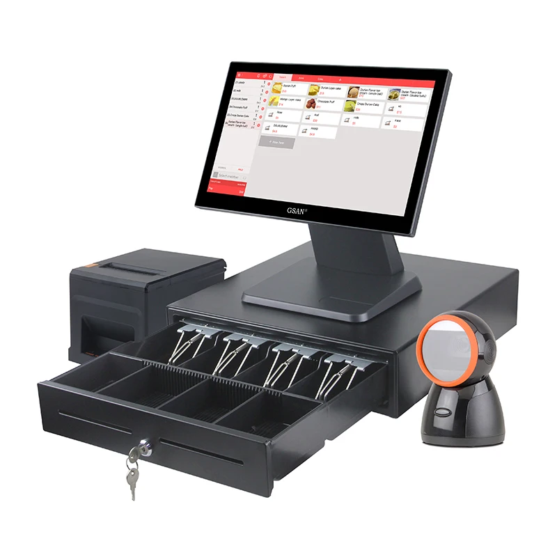Hot Sale OEM 15.6 inch Touch Screen Complete All In One Pos Systems For Retail Shop