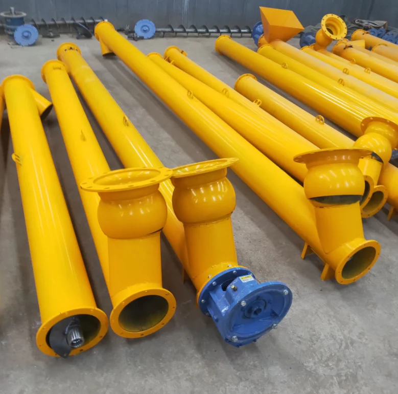 12M Spiral machine Screw Conveyor and Feeder system for fly-ash, filler dust, silica fume, cement,dry plasters, sand