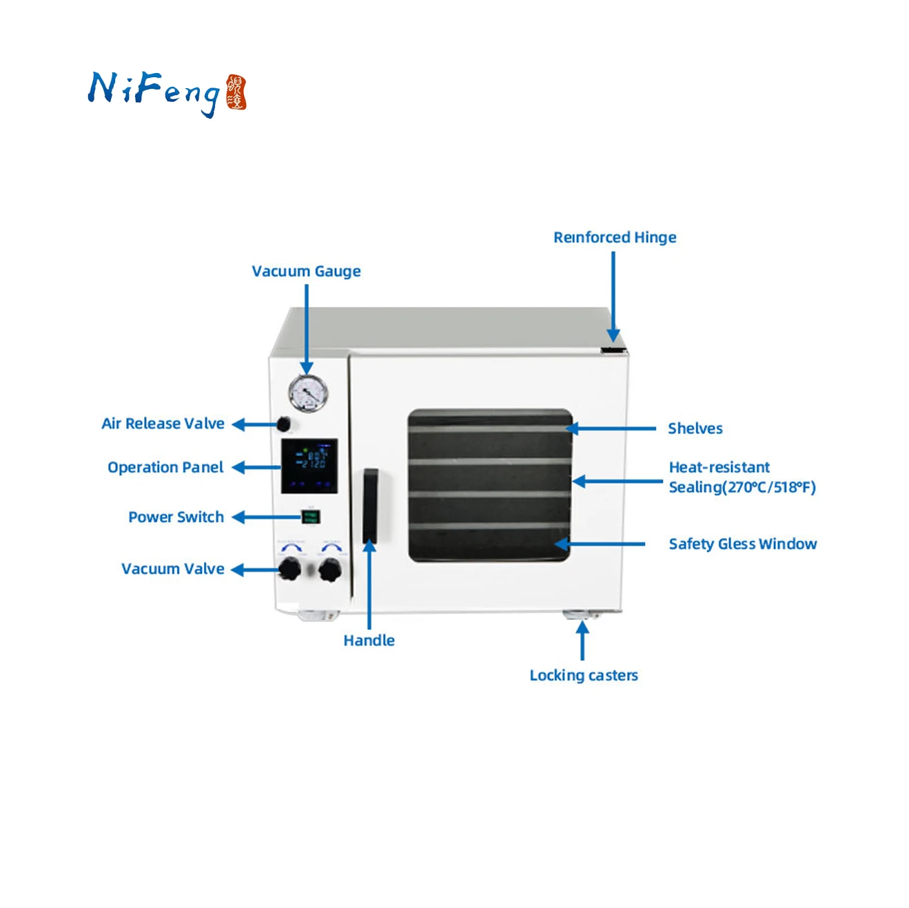 China Domestic Price 20-210 Liter Stainless Steel Laboratory Electric Vacuum Drying Oven