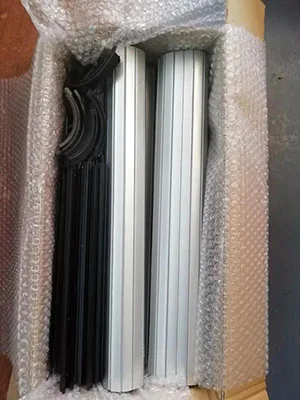 
Silver color Plastic Roller shutter door for vertical cabinet 