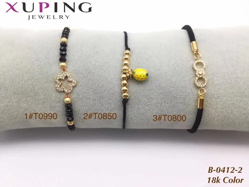 Bracelet-1 Xuping red rope charms bracelet jewelry women bead custom copper stone ladies adjustable bracelet homme