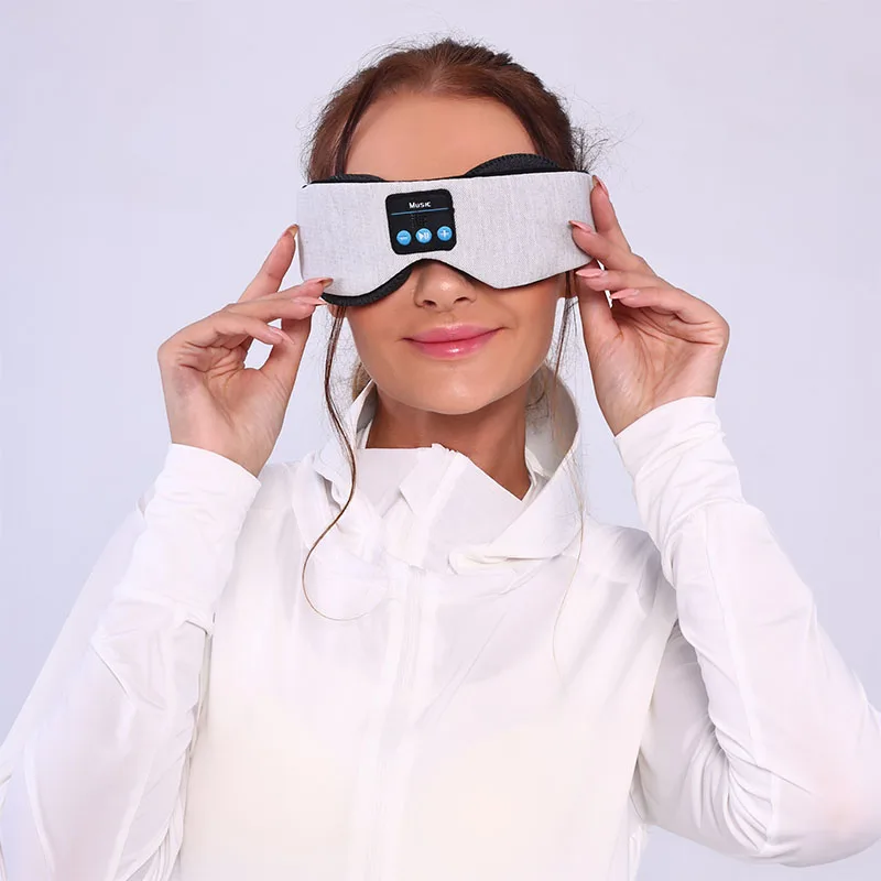 High Quality sport 3D Music Sleeping Eye Mask Cover Eye Mask For Sleep Built In Wireless Earphone Headphone Headset
