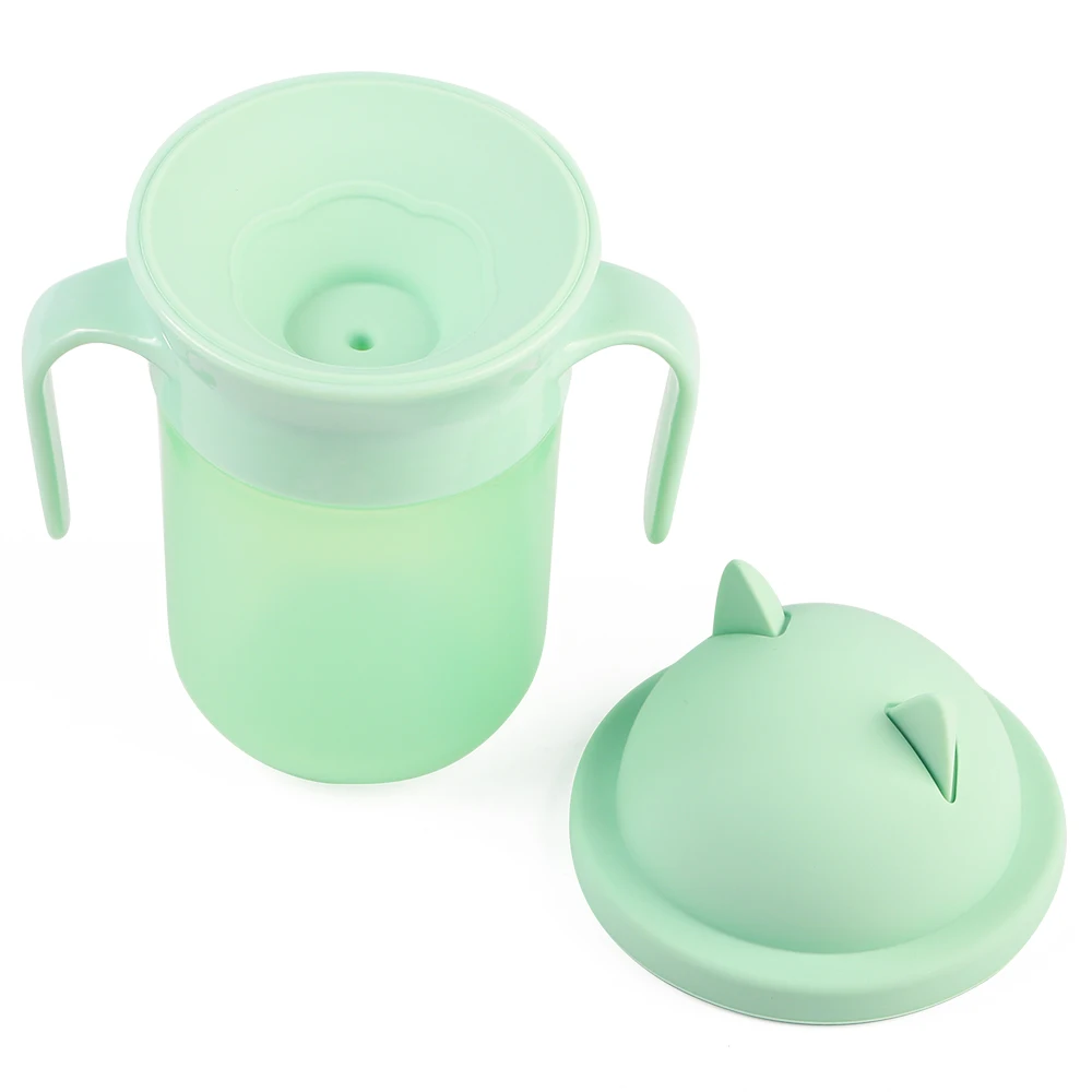 Eversoul RTS Nordic Style Silicone Cup Toddler Training Cup  Drinking Anti Spill Kids Chew Proof 360 Degree Sippy Miracle Cup