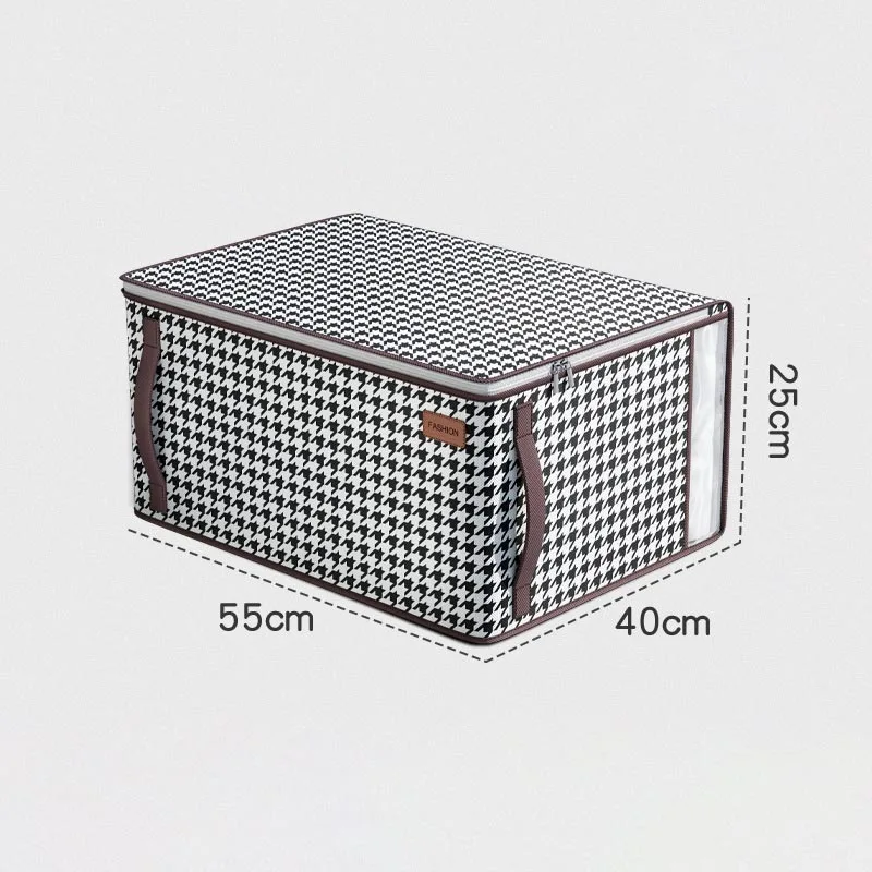 DS3929 Wardrobe Clothes Storage Box Bins for Blanket Comforter Bedding Quilt Bag 140L Large Fabric Folding Clothes Storage Bag