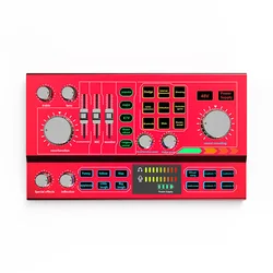 P9 48V phantom power supply Sound Card recording karaoke tarjeta de sonido External usb  Audio Sound Cards & Mixers