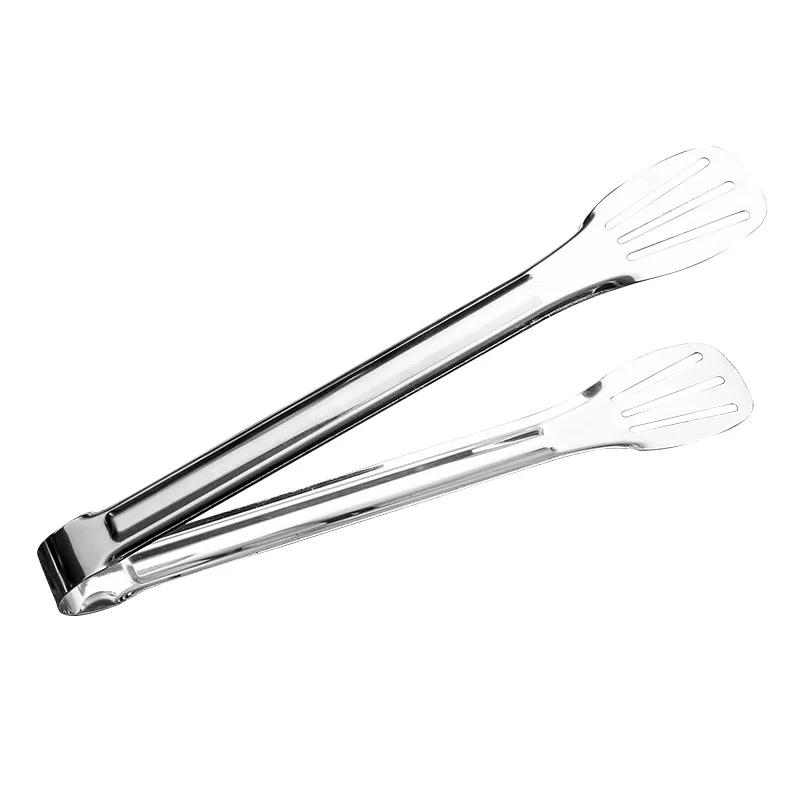 304 stainless steel food clip steak spatula fish spatula thickened food clip three line clip baking utensils