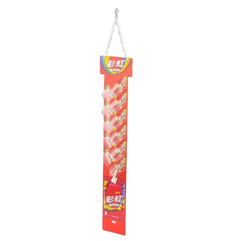 Professional factory clip strips detachable hanging display plastic clip for store hanging snack