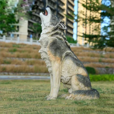 Custom fiberglass life size dog statues/ fiberglass dog/ Life Size Resin Dog Figurine Ornaments