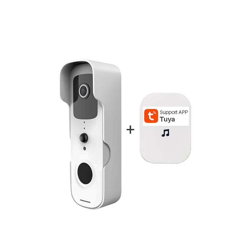 HD Smart Home video long  battery life WiFi video doorbell camera with two way intercom Wireless Ring Tuya Doorbell camera