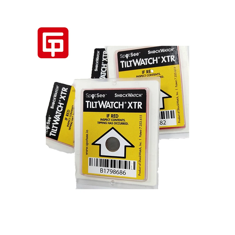 Wholesale Fragile Warning Packaging Label Cargo Tilt Tip Tell And Flip Indicator Sensor Sticker Tilt Indicator Label