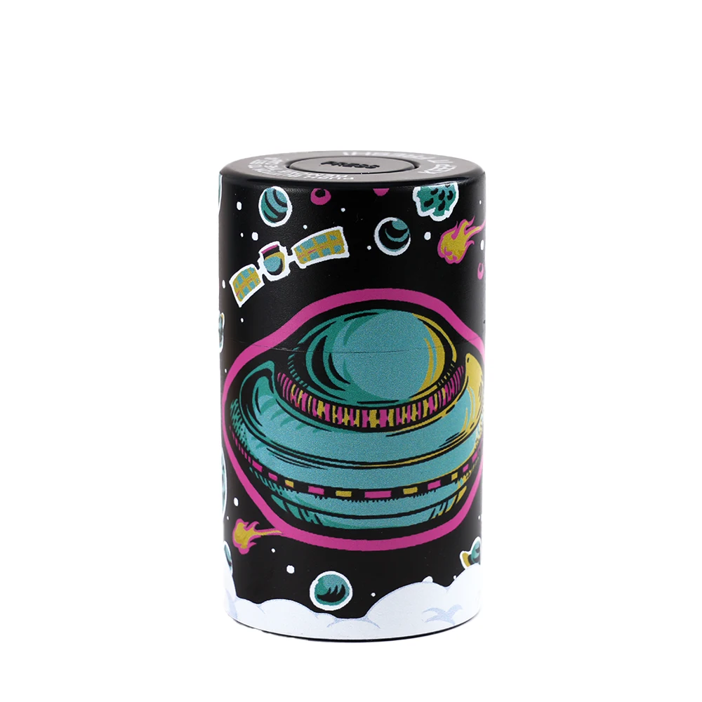 Portable Tobacco Holder Smoking Accessories Cigarette Tube Dry Herb Metal Match Storage Jar with Screw Lid