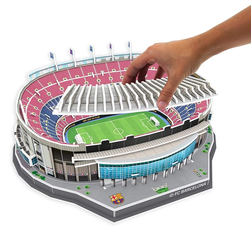 Support customized Football Basketball Stadium DIY Assemble Model Toy Funny  for 3D jigsaw Puzzles Toy