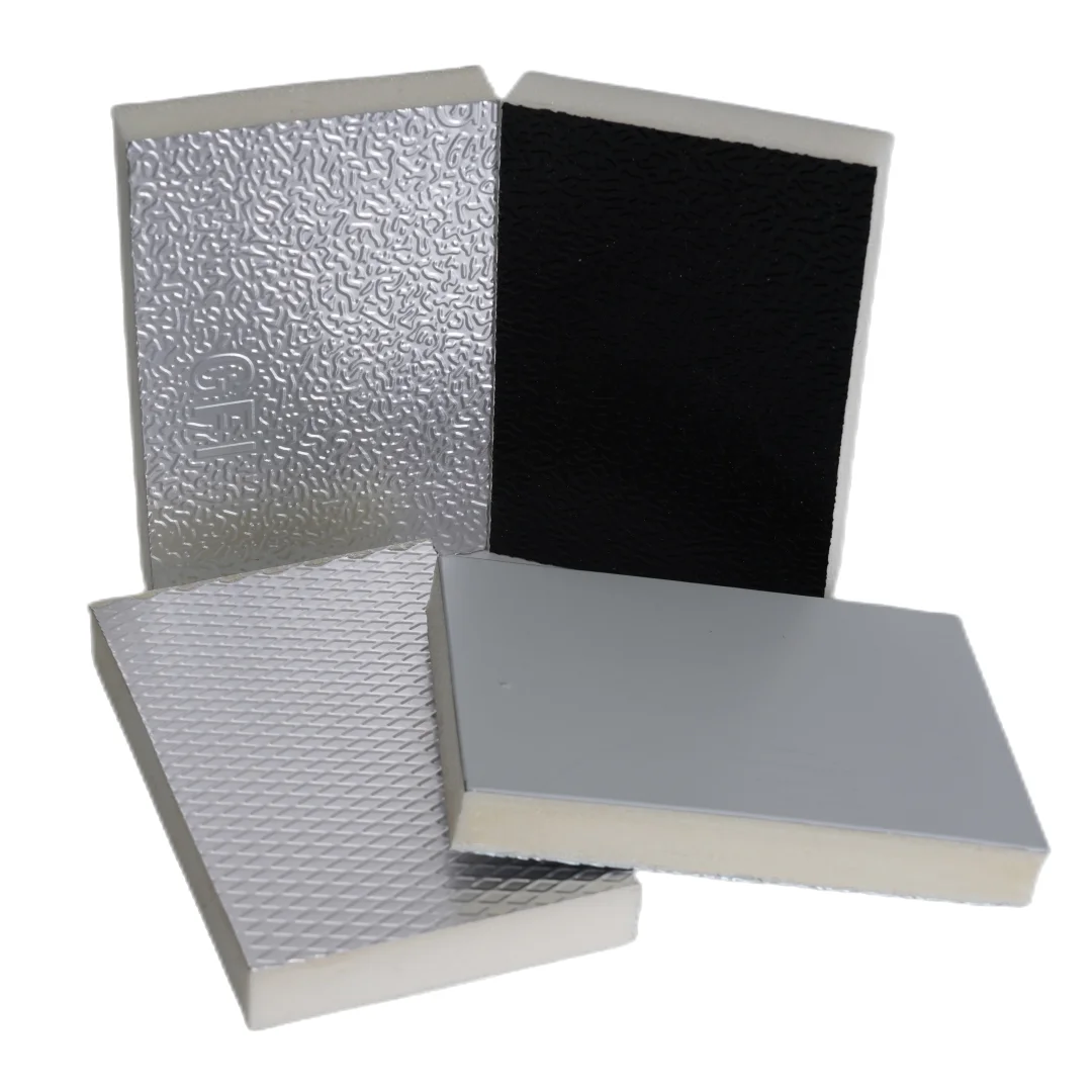 Real Factory PIR/PU Foam Pre-insulated Duct Panel Fireproof No Rust Duct Panel For HVAC Ductwork