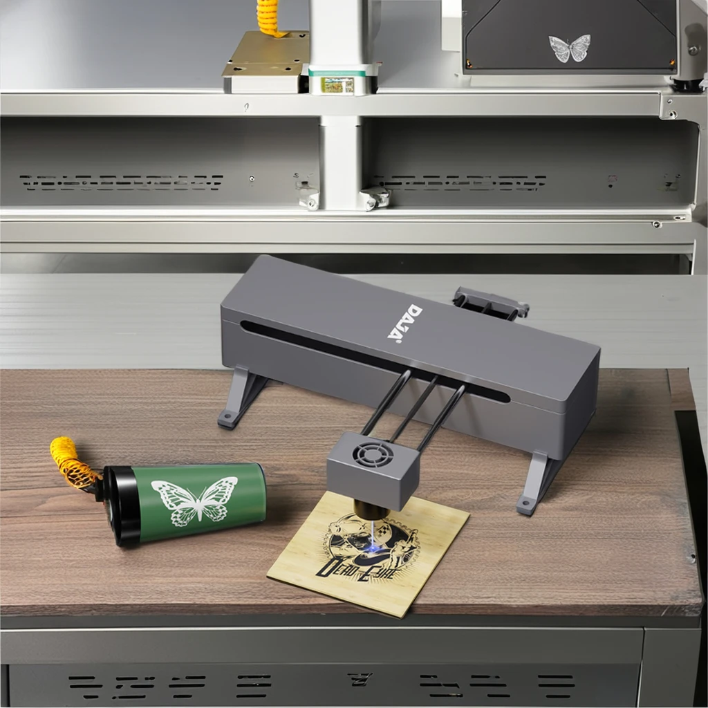 Daja DJ7 5W Portable Mini CNC Laser Engraver Cutter DIY Wood Glass Paper Rubber MDF Plywood Stone APP Control Programmable