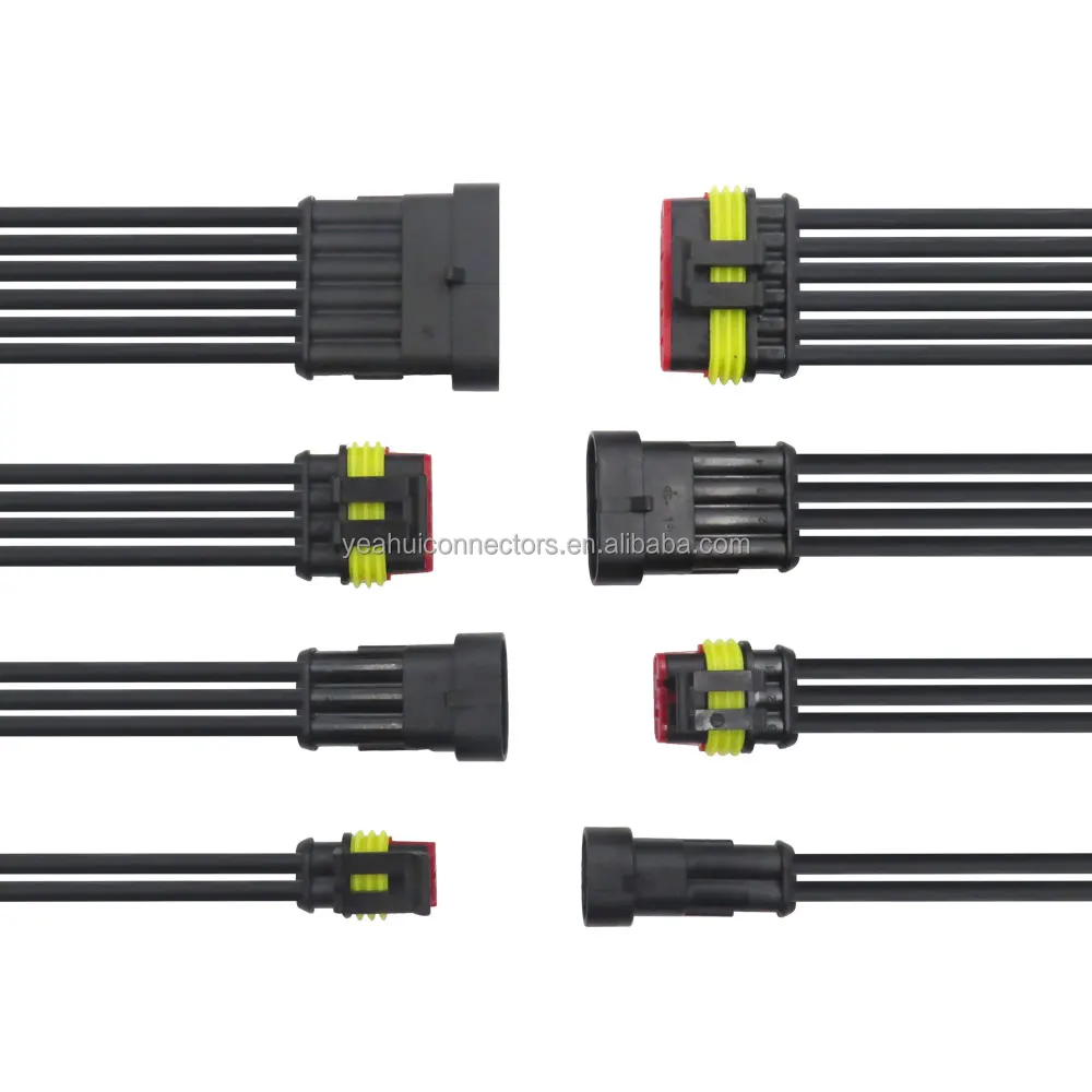 AMP супер печать 1 5 серии 3 Pin Женский Водонепроницаемый Электрический провод соединитель автомобильный разъем 282087-1