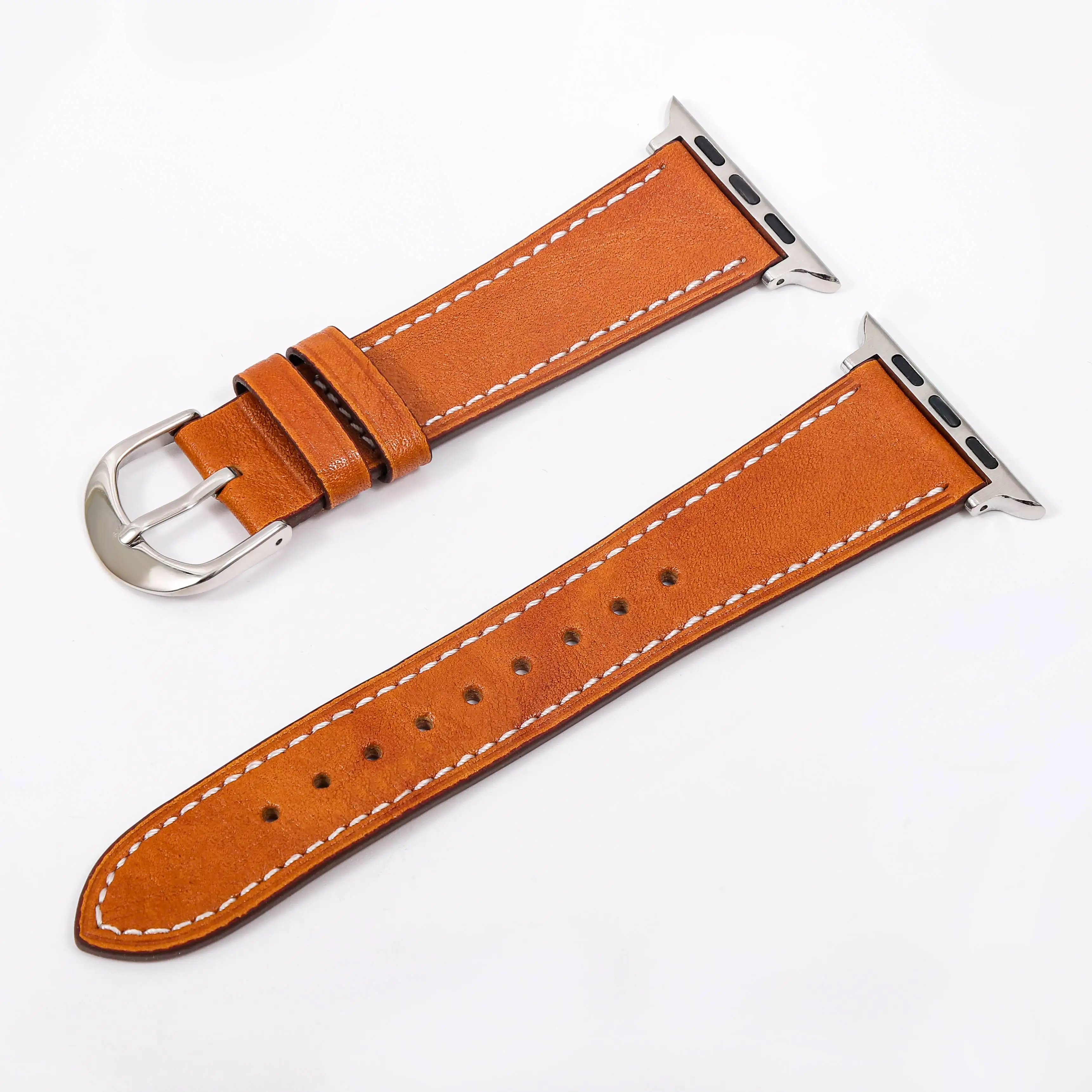 top grain thin Wristband Men Women slim Soft Vintage Genuine Italian Leather ultra 8 7 6 49mm 45mm 40mm 41 for Apple Watch Band