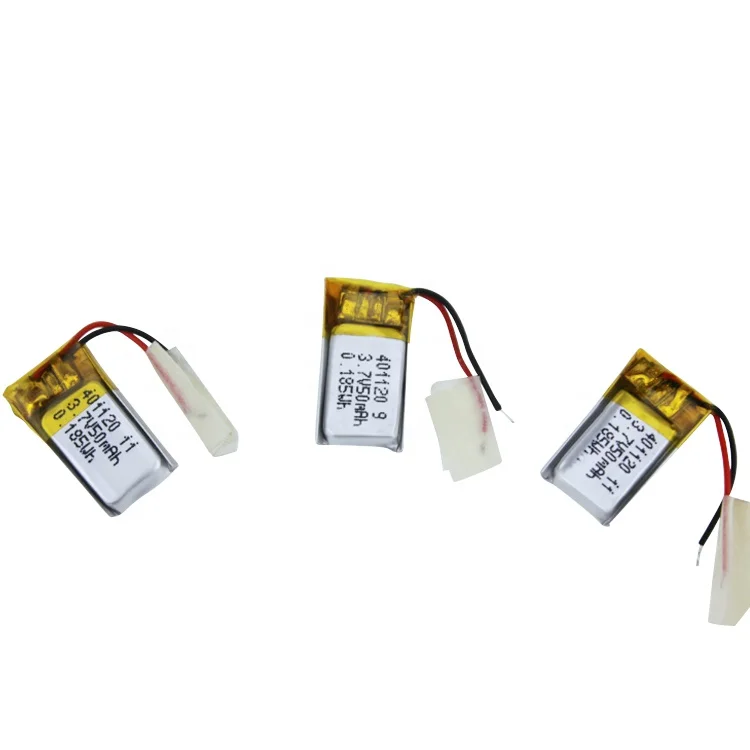 CB approved yabo401120 3.7v 50mah lithium polymer battery liion battery for earphone charger