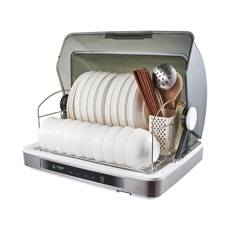 Steel black storage quick uv disenfection box rack kitchen cabinet electric sterilizer dish dryer