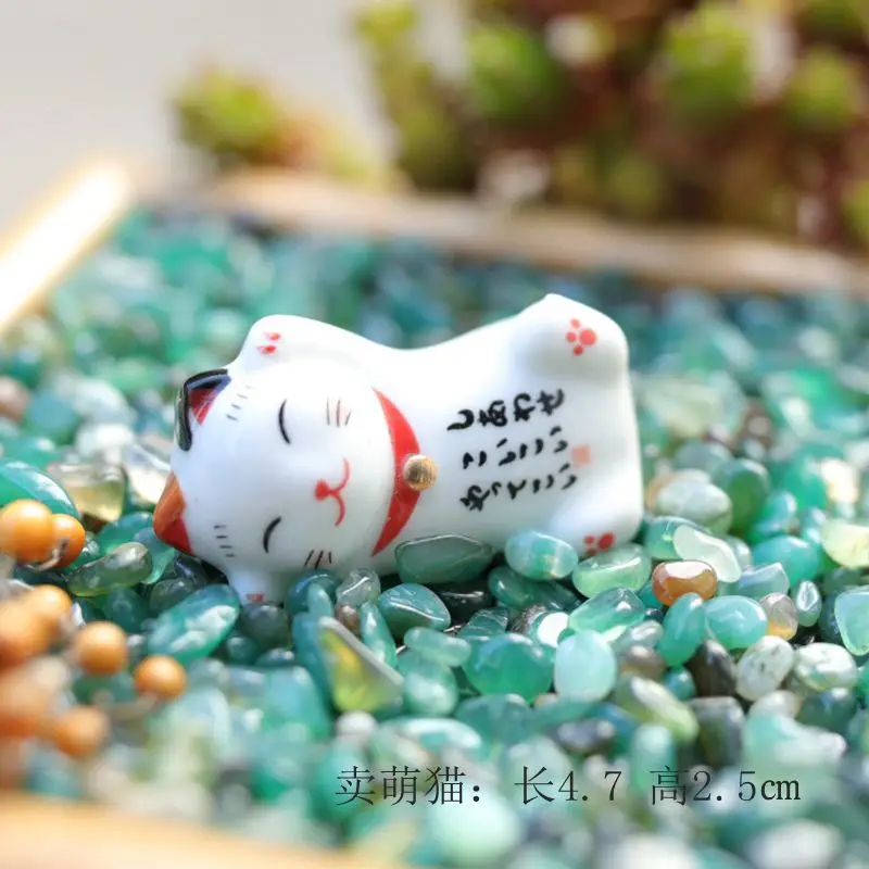 Lucky cat chopstick rest Japanese ceramic chopstick holder hotel storage restaurant desktop decorative supplies