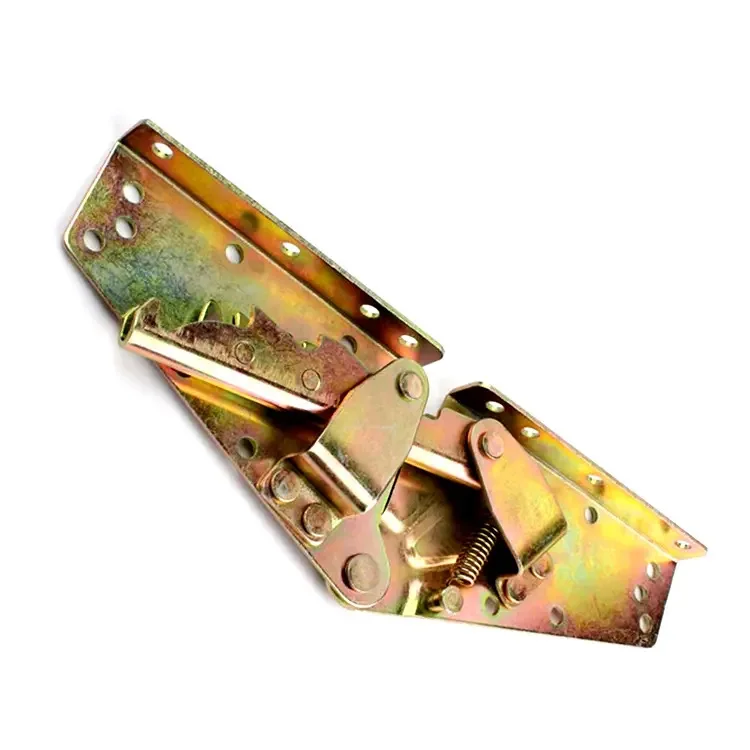 metal sofa hinge used for sofa bed and Lunch break sofa color plated furniture hardware hinge for bed mechanism