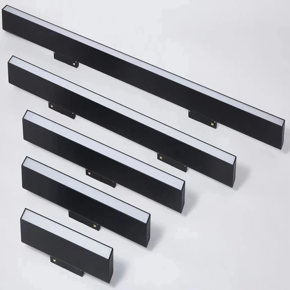 Surface mounted Slim Ceiling light DC48V Linear track light Black White Magnetic flood Light 10w 20 30w 40w