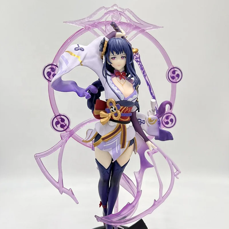 26cm Raiden Shogun Genshin Impact Anime Figure Yae Miko/Kamisato Ayaka Action Figure Paimon/Klee/Ganyu Figurine Model Doll Toys