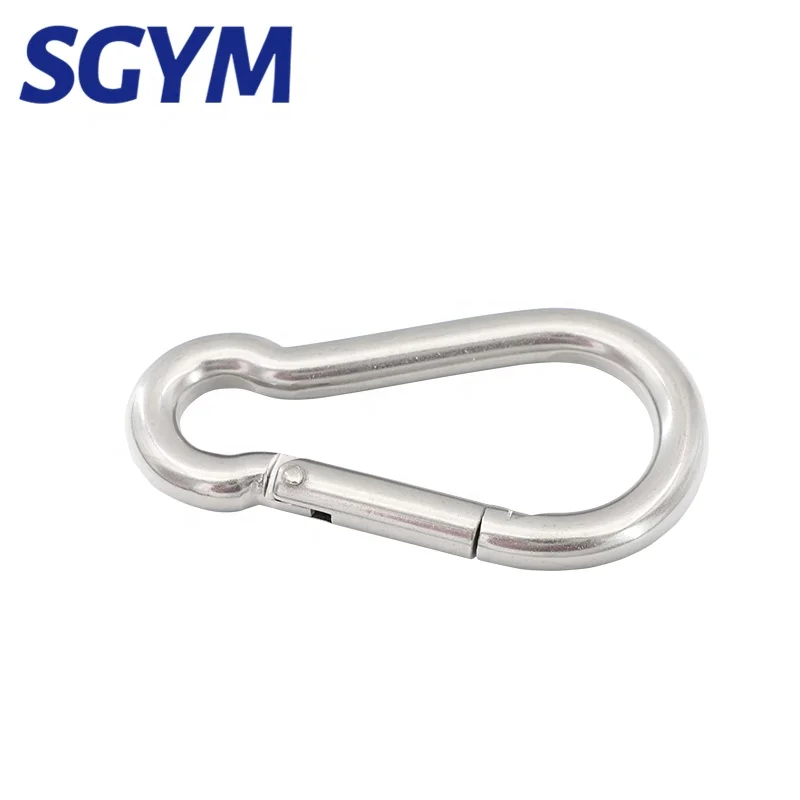 High Quality Stainless Steel 304 Snap Hooks DIN5299C Spring Hook A2 Carabiner 6*60mm