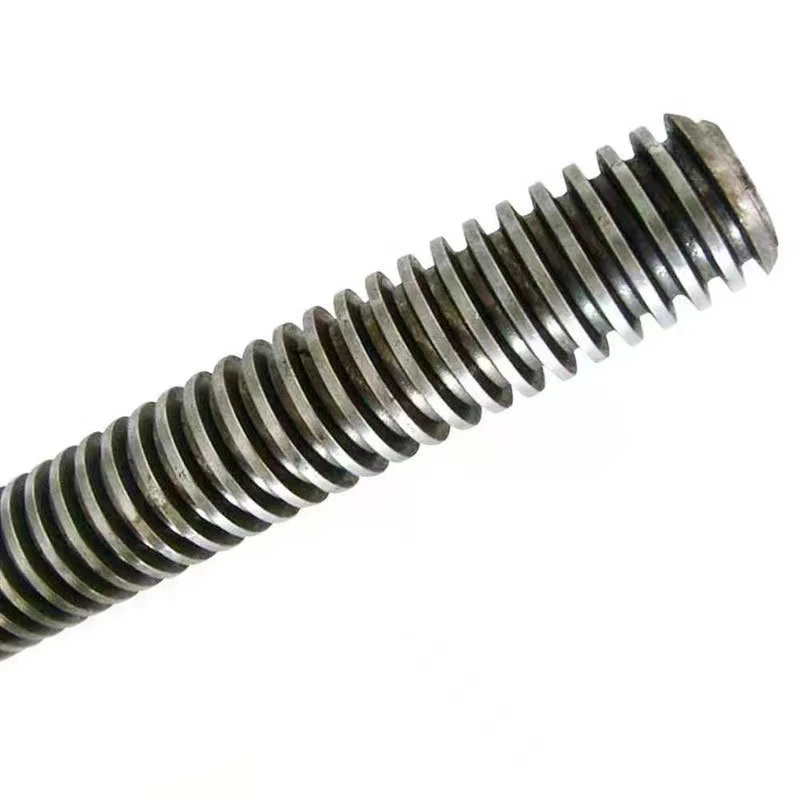 Carbon Steel Black Oxide Flat Round End whole thread Headless Bolt trapezoidal threaded rod Bar For General Industry