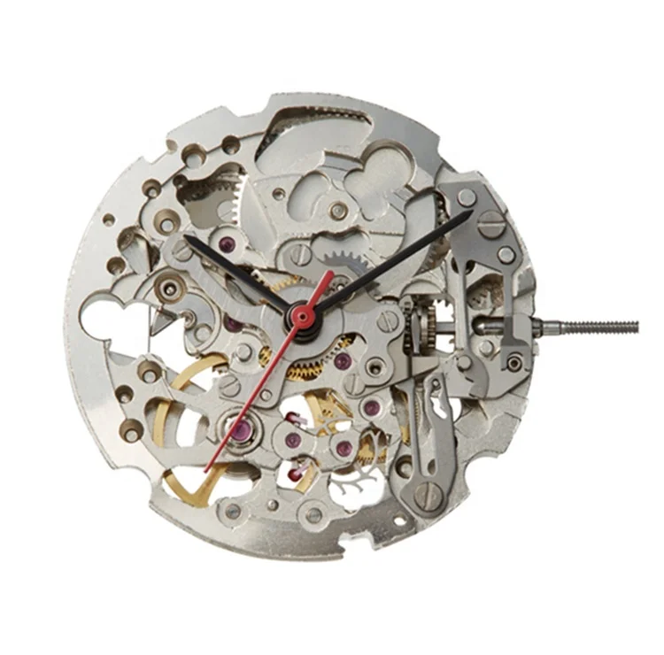 Watches movements for sale Automatic Watch Movements Miyota 8N24 Skeleton Mechanical Movement.