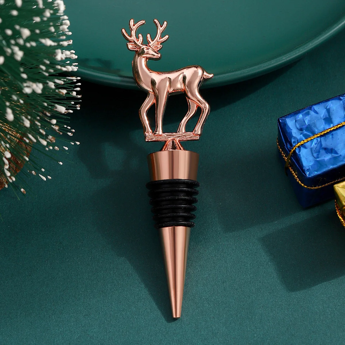 Christmas Tree Wine Stopper Snowman Design Wine Bottle Stoppers Christmas Wine Corker