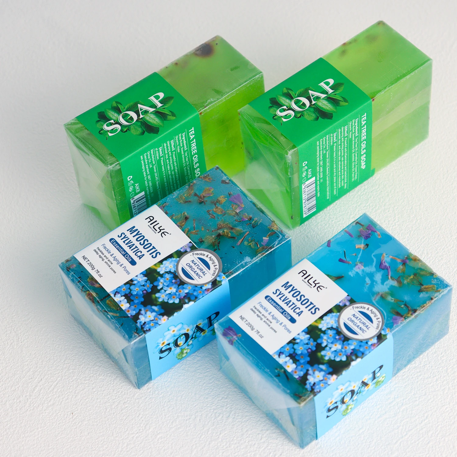 ailke Tea Tree Soap Glycerin Base Skin Lightening Face Remove Acne Body Bathing Whitening Soap