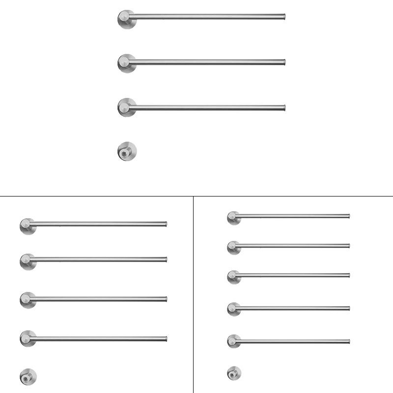 Modern Bathroom Chrome Plated Glossy Towel Radiator Towel Heater Thermostat Electric Towel Rack