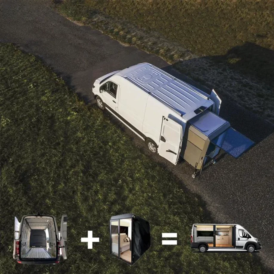 Wholesale Van Box For Sale Sliding In Camper Camping 4X4 RVs Cheap Off Road Caravan Travel Trailer Factory Price