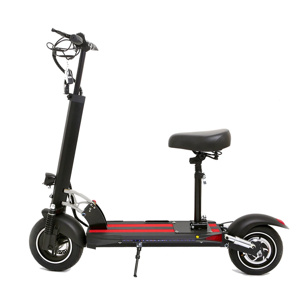 Europe stock 10 Inch Fat Tire Adult Long Range Hot Selling Folding Electric Scooter With Seat EU UK warehouse