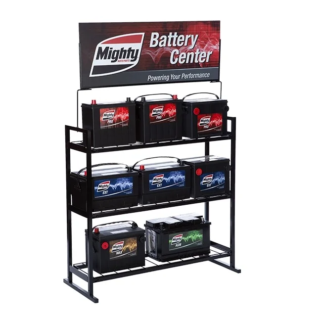 Heavy Duty Electric Car automotive Battery Display Rack