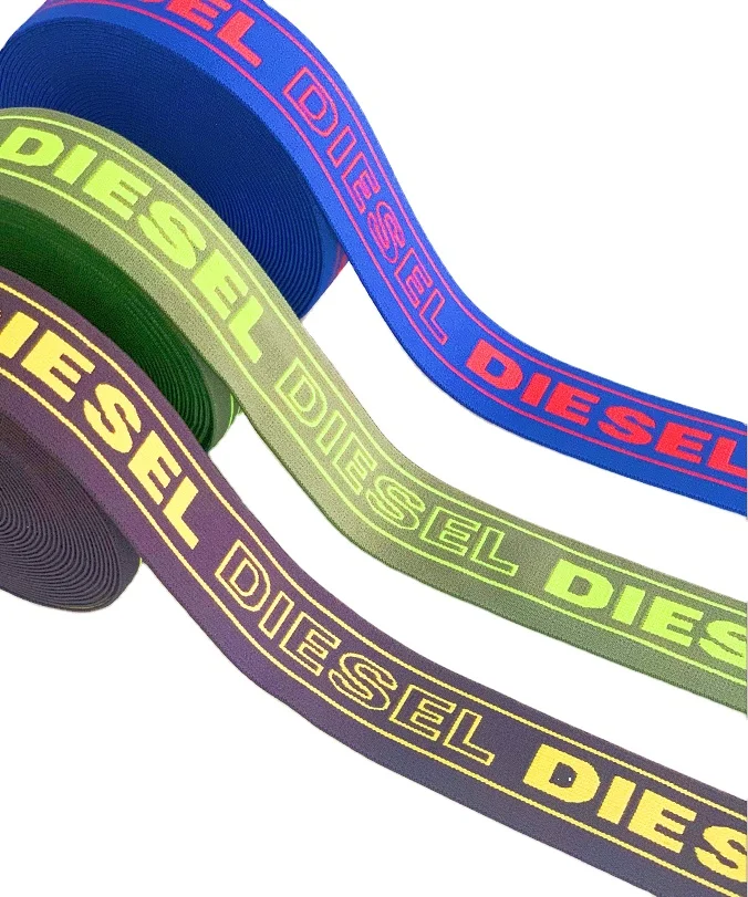 Factory Wholesale Hot sale High Tenacity Garment Reusable Custom Woven Jacquard Elastic Webbing Band/ Tape