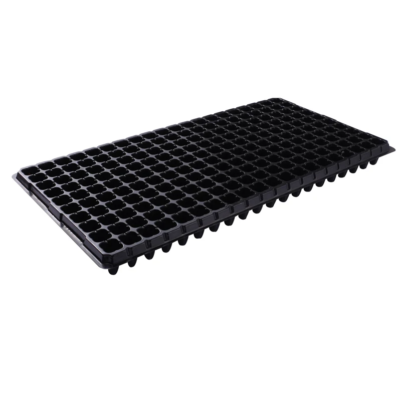 PS Materia microgreens trayl 200 cells Seed Starting Tray Black Vegetable Plant Seed Germination Growing Tray
