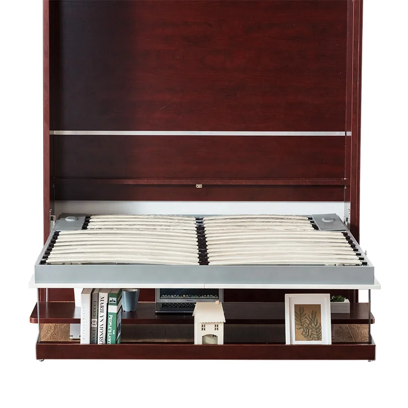 Multifunction vertical saving space wall bed murphy beds with desk