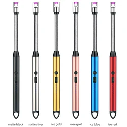 Windproof Arc pulse fire igniter 360 Degree Free Rotation BBQ Stove Lighter USB Rechargeable Electric Candle Lighter