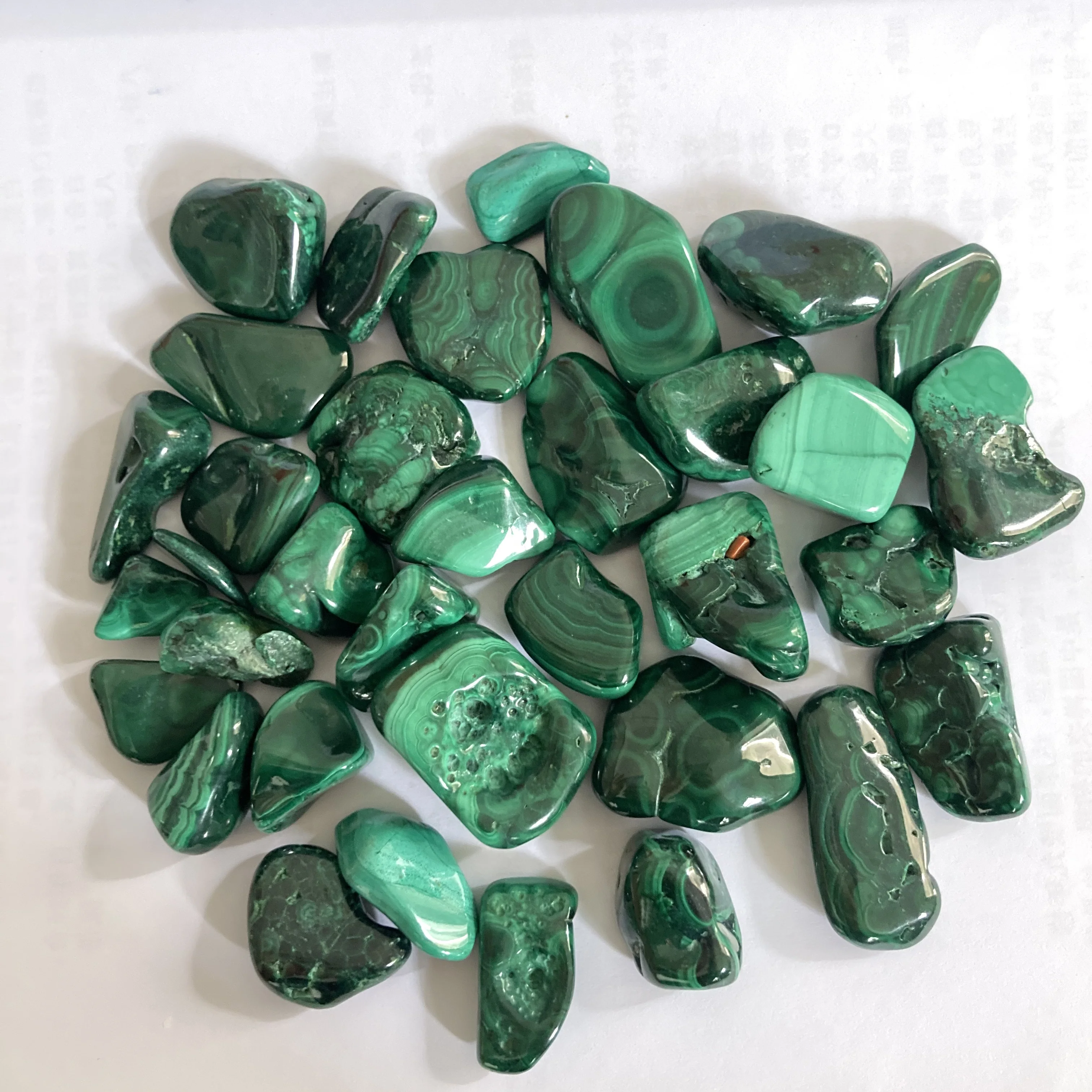 Malachite stone grinding large gemstones home decoration tabletop ornaments fish tank flowerpot landscape stone wholesale